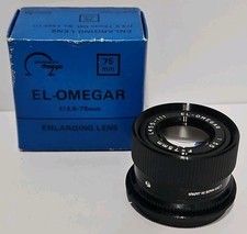 EL-Omegar 1:3.5 f 75mm Enlarger Lens Original Box Enlarging Lens Cat L455-111