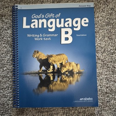 Abeka Gods Gift of Language B Third Edition Answer Key