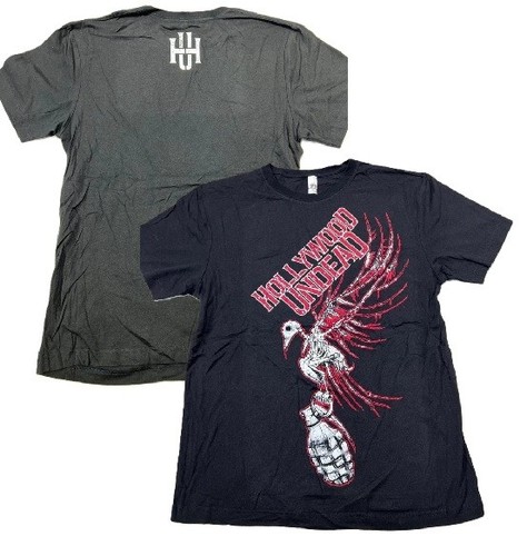 HOLLYWOOD UNDEAD Skeleton Dove Tour Tee T-Shirt  official merchandise NEW!!!