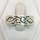 STUNNING .925 Vintage Sterling Silver Estate Ring Size 10.5