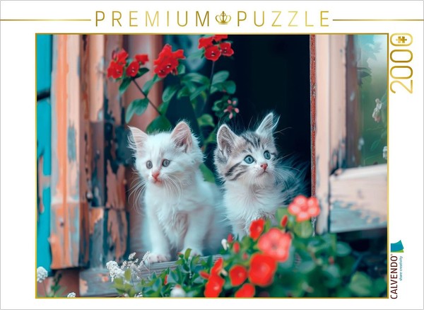 Calvendo Puzzle Kittens - Born By The Window | 2000 Pieces, Finished Size 35.4 ×-image