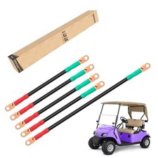 10L0L Golf Cart Battery Cables 4 Gauge for EZGO TXT 1994-Up 36V  48V, Pure