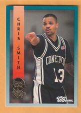 Chris Smith Connecticut Huskies 1992 Front Row Gold #63 UConn Bridgeport
