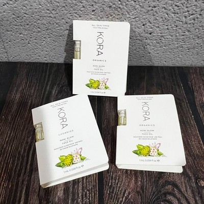 3 x KORA Organics Noni Glow Body Oil | Nourish & Smooth Skin sample 3x1 ml