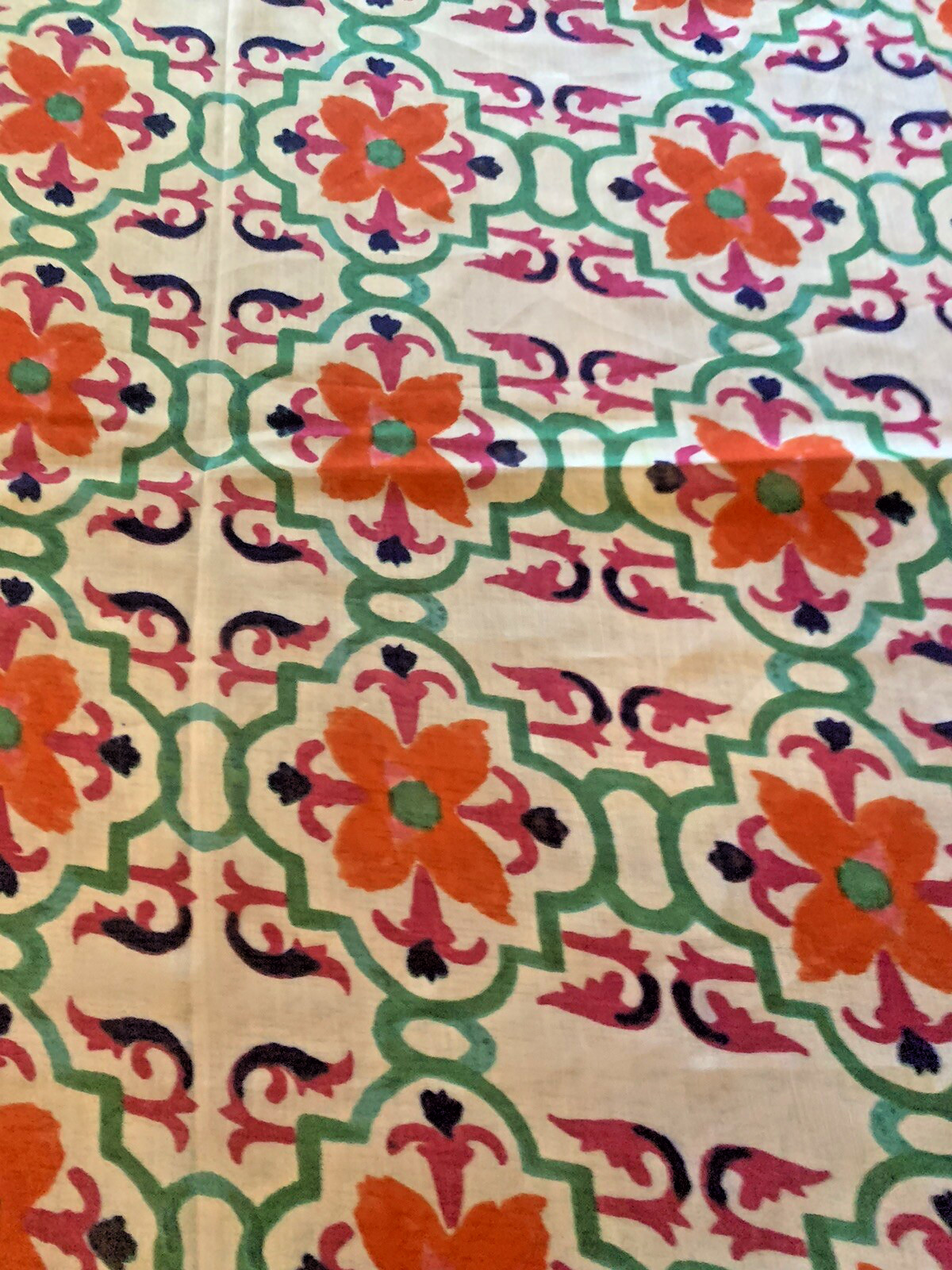 New with tags Antica Santoria Scarf 2019  70x40 shades of orange white& green