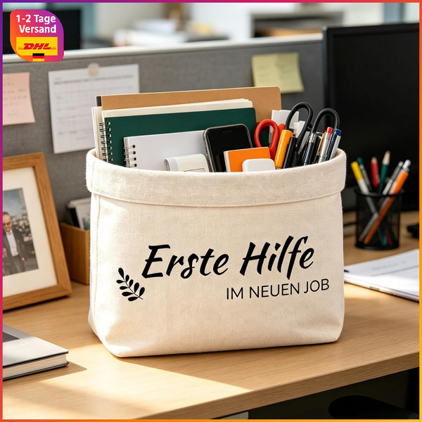 Aufbewahrungstasche Erste Hilfe Im Neuen Job Abschiedsgeschenk FüR Kollegen-image