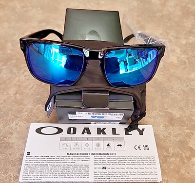 PSA10　ヘルクレスオオカブト　ダイヤモンドブルー 🔥 [OO9102-F5] Genuine Oakley Holbrook Sunglasses Polished Black