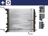 MotorkÜHler WasserkÜHler FÜR VW Polo IV (9N , 9A ) - Mahle CR 454 000S