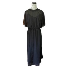 Bloomchic Plus Size Black Layered Dress Size 26