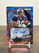 Rod Smith 2025 Prizm Black Auto Nebula 1/1 ONE OF ONE Broncos