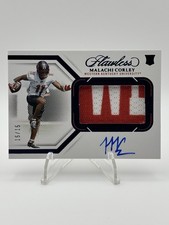 2024 Flawless Collegiate - #154 Malachi Corley /15 - Sapphire Patch Auto (RC)