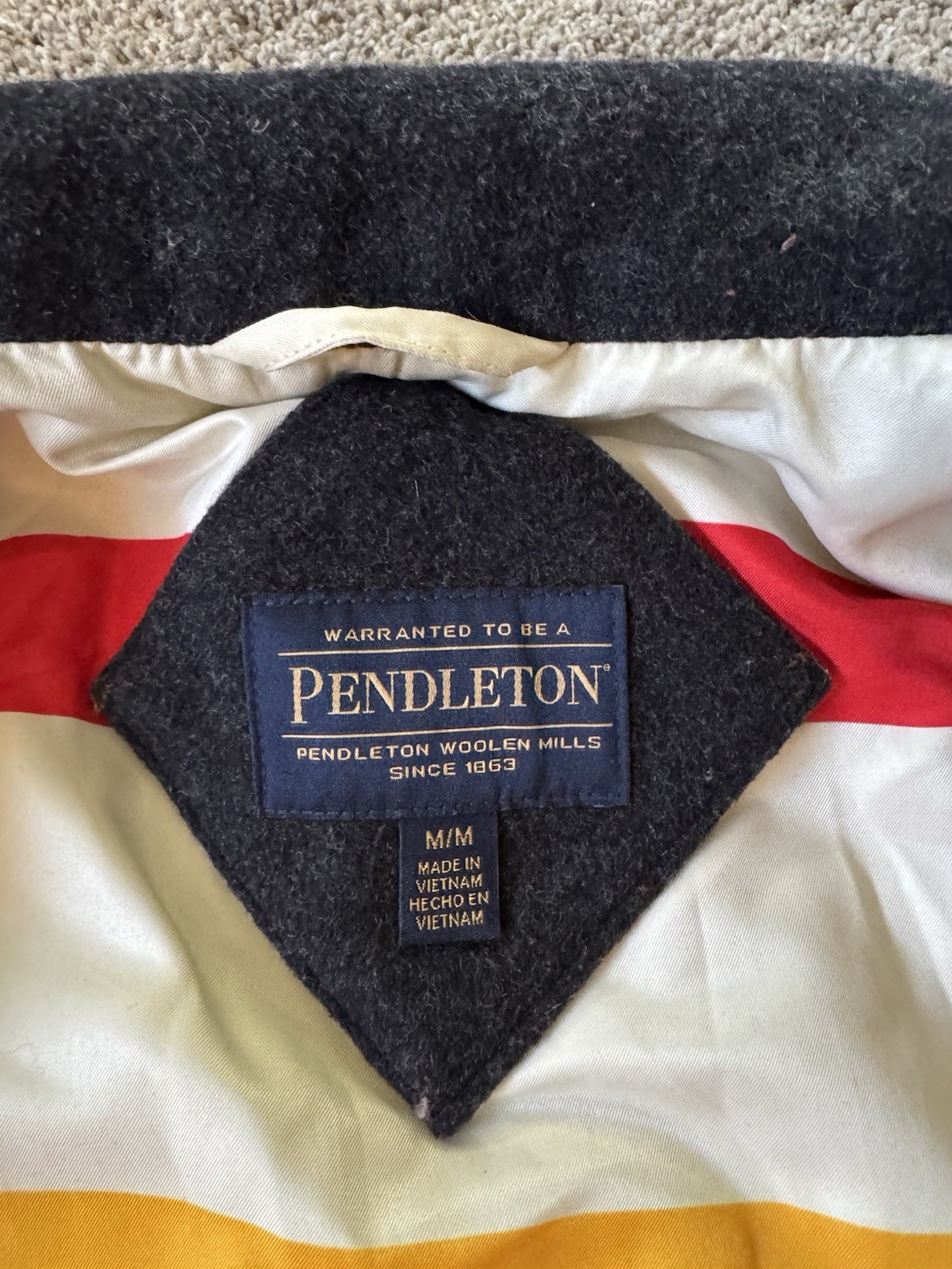 Pendleton Wool Coat Black Cascade Campbell Womens… - image 6