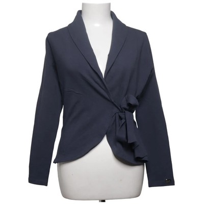 Chiara Forthi, Wickeljacke, Größe: S, Blau, Baumwolle/Elasthan, Einfarbig #gNC