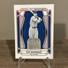 2025 Panini - National Treasures Lou Boudreau NO. MT-LB 62/75 Patch
