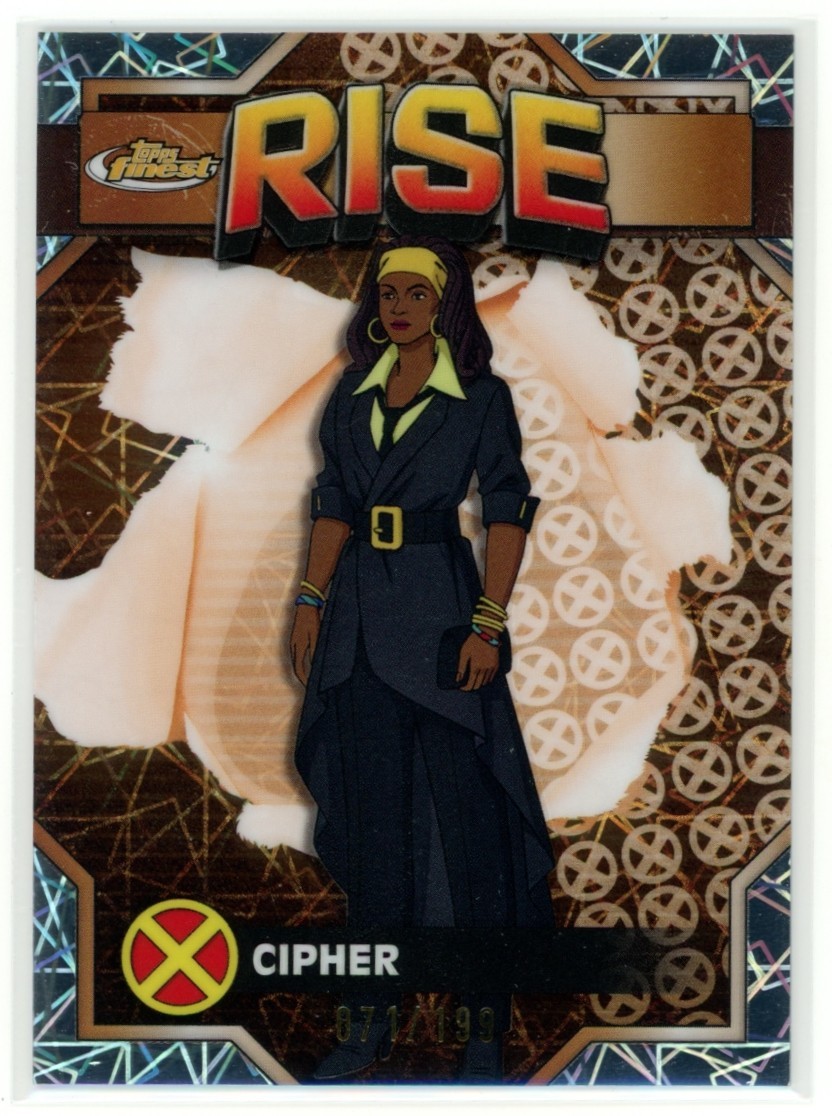 CIPHER 2025 Topps Finest X-Men '97 Marvel Common Laser Refractor #20 71/199