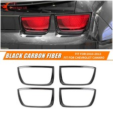 4pc Carbon Fiber Rear Tail Light Lamp Cover For Chevy Camaro 2010 2011 2012 2013 4pc Carbon Fiber Rear Tail Light Lamp Cover For Chevy Camaro 2010 2011 2012 2013