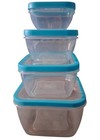 Food Storage With Lids 4 Pc Set Various Sizes — photo 1