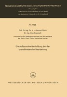 Die Aufbauschneidenbildung Bei Der Spanabhebenden Bearbeitung Herwart Opitz