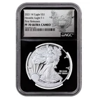 2021-W $1 1-oz T1 Proof American Eagle NGC PF70UC FR Exclusive Heraldic Eagle