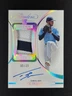 Taj Bradley 2023 Panini Flawless Silver RPA ROOKIE PATCH AUTO RC /25 TWINS RAYS