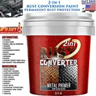 PERMANENT RUST CORROSION UV PROTECTION BLACK PAINT COATING AUTOMOTIVE HOME 35 OZ