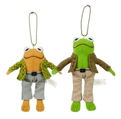 Frog and Toad Plush Keychain Set of 2 Small Sekiguchi From Japan
