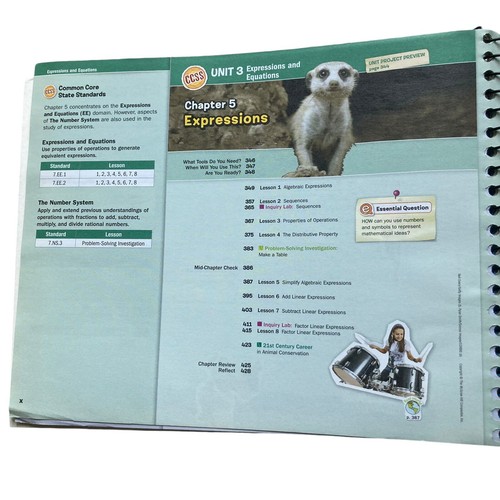 Glencoe MATH Course 2 TEACHER WALKAROUND EDITION Volume 1 - Bild 13 von 23