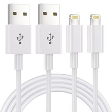 2pack 1.8m Charger Cable apple Mfi Certified 6 Foot 2.4a Lightning To Usb