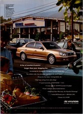 Hyundai Sonata GLS Driving is Believing Original Vintage Print Ad