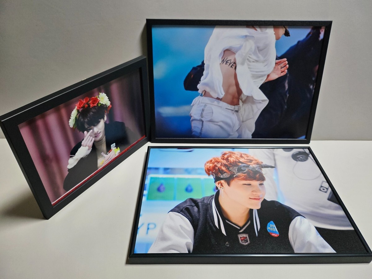 BTS Photo Frame 3ea/size : 41cm*35cm, 43*30, 32*24 / Good Cond