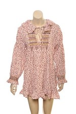 Doen Dress In Rust Songbird Paisley Print S 6 Women's Casual Short NEW 36956