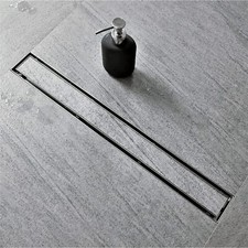 Neodrain 42-Inch Linear Shower Drain with Tile Insert Grate Professional Brushed