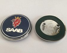 1pc 68mm Saab Blue Back Rear Trunk Emblem Badge Decal 9-3 9-5 93 95