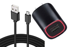 Home Charger Fast 18W 6ft Cable Micro USB Power Adapter Cord Quick for Tablets