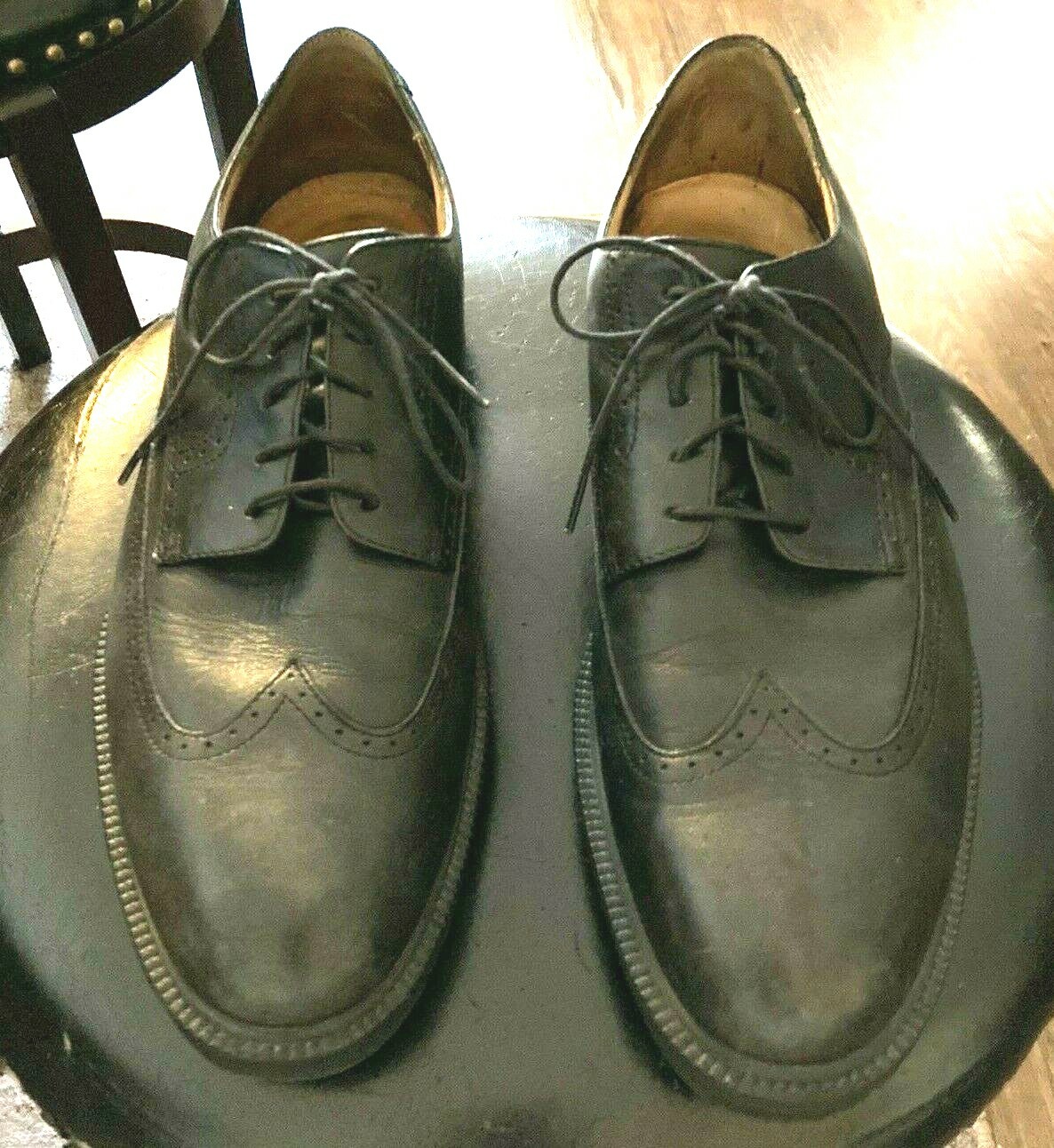 rockport wingtip black