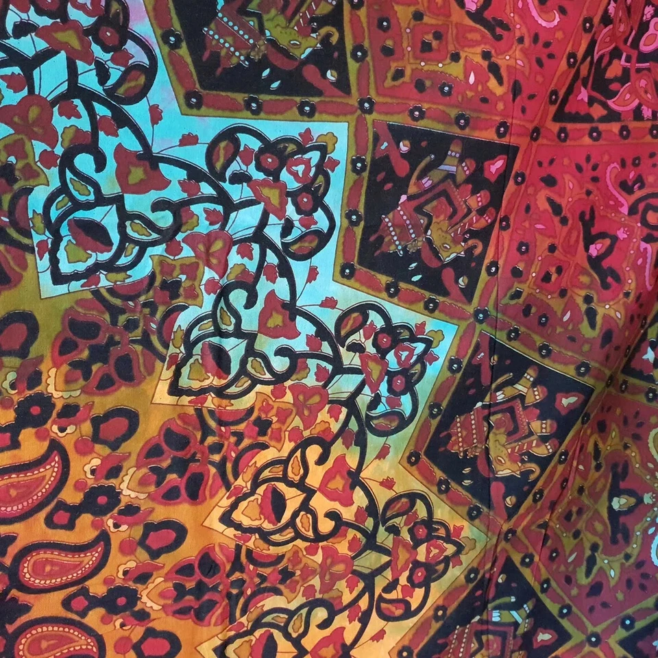 Mandala psicodélico estrella bohemia tapiz ecléctico decoración del hogar colgante de pared rey Foto 4 de 4