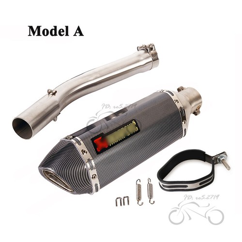 Slip for Yamaha YZF R6 1998-2005 Exhaust Mid Link Pipe 370mm Muffler Tips System - Picture 6 of 12