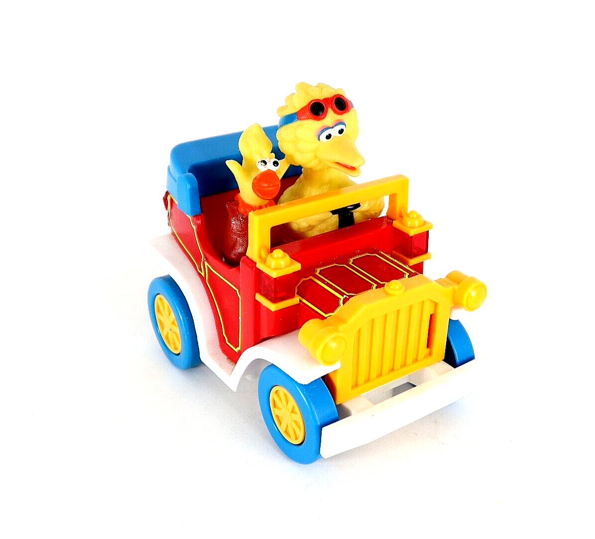 Vintage Sesame Street Red Jalopy Car Big Bird Little Bird Car Spins Around eBay