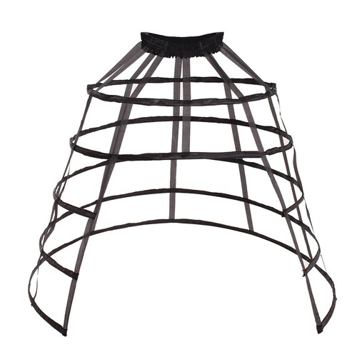 Gothic Women 5 Hoopskirt Crinoline Hoop Cage Victotian Hoop Bustle Petticoat - Picture 14 of 15