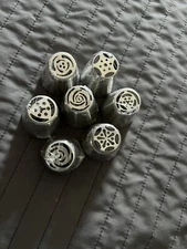 7Pcs Flower Russian Icing Piping Nozzles Pastry Tips Cake Decorating Baking Tool
