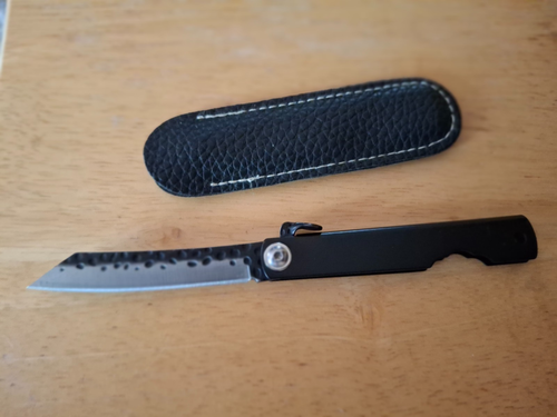 Pocket Knife: Flip Open - 6" KNIFE hand wrought appearance   unused - Picture 1 of 2