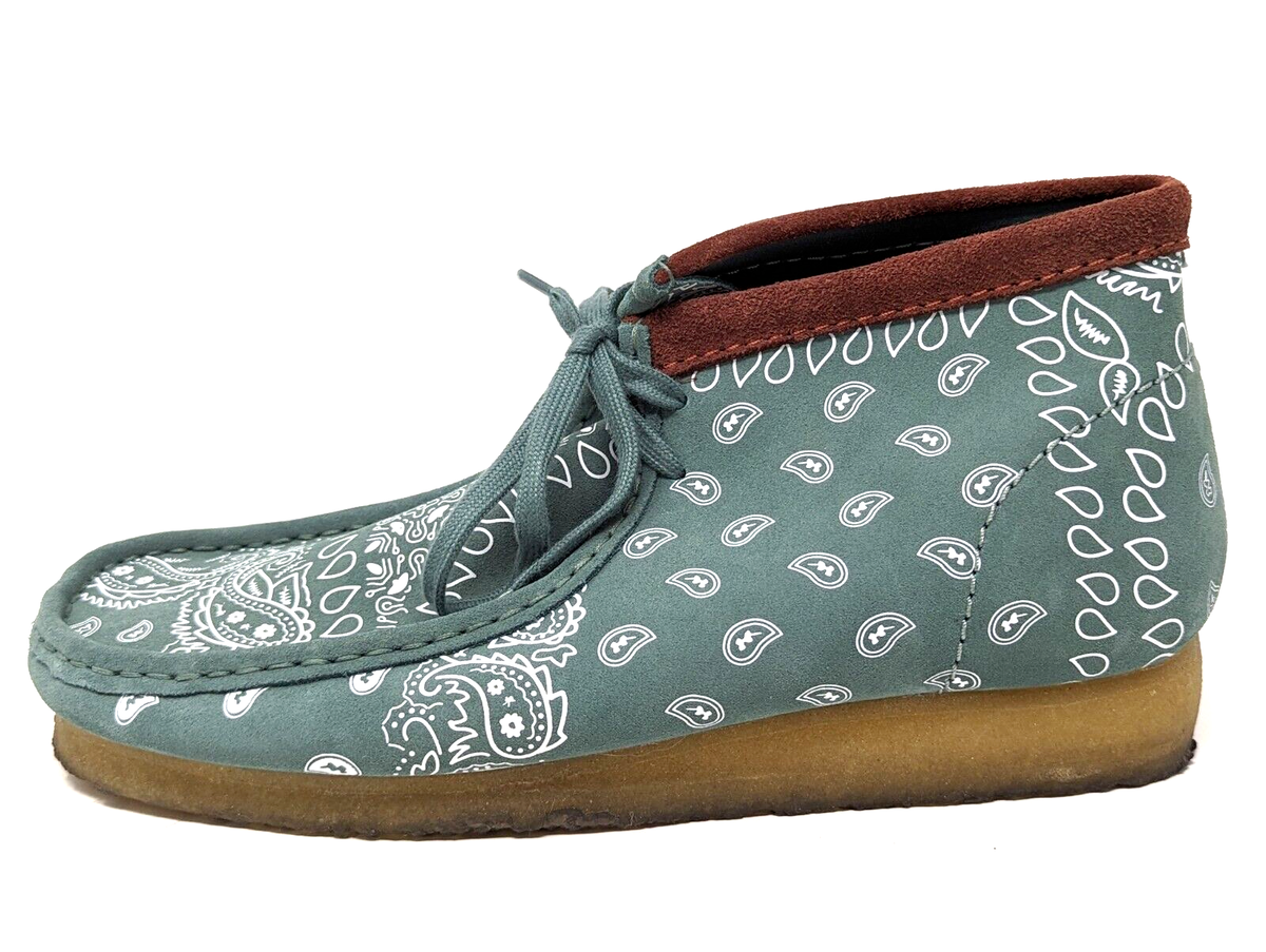 ろ*く様 Clarks Wallabees Boots Made in Irel Clarks Originals Wallabee Boot | brick paisley | Evolve