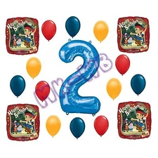 Jake & the Neverland 'Happy 2nd Birthday' Balloons Set - 17 Pieces