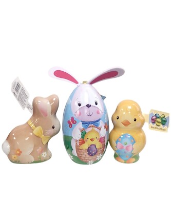 Ostern Schokolade Geschenkset Hase Küken & Hasenohr Eierdosen Festliche Leckereien