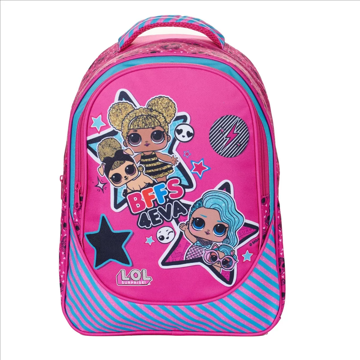 zaino zainetto americano tondo LOL surprise per bambini scuola elementare
