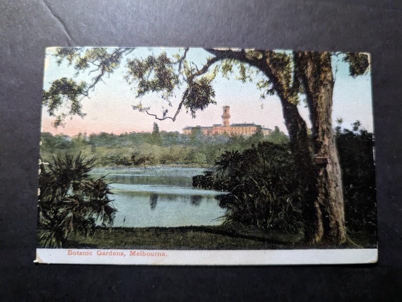 1908 Australia Postcard Cover Victoria to Erkhalk