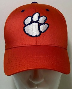 Details About Collegiate Headwear Clemson University Unisex Orange Hat Purple White Tiger Paw