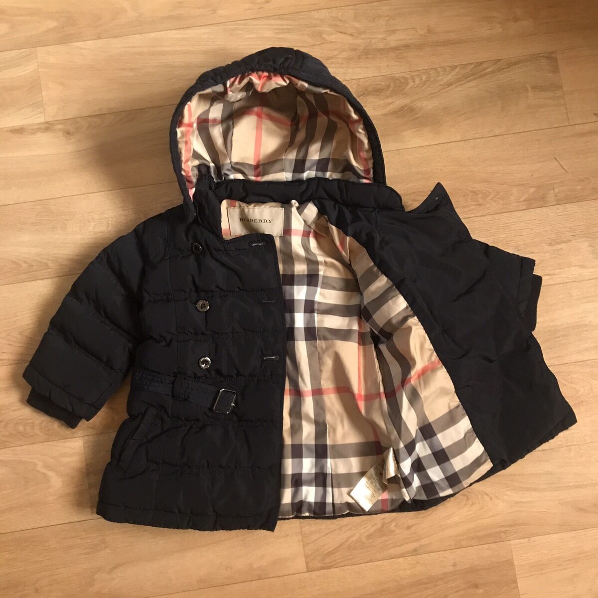 Burberry HOODED puffer Jacket nova check Girls Toddlers Kids Burberry HOODED puffer Jacket nova check Girls Toddlers Kids