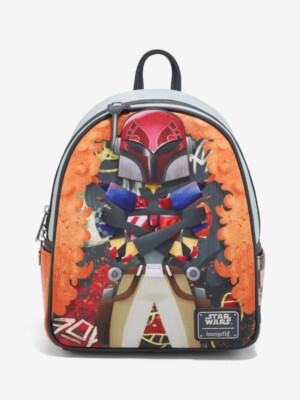 Loungefly Star Wars Sabine Spray Paint Mini Backpack  display picture 2