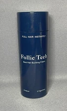 Dark Brown Hair Building Fibers Refill 25g Follic Tech includes a Shaker!